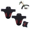 Sue Supply MTB Bicycle Mudguards, Splash Guards with Cable Ties (2 Pieces, Red) view 1