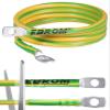 EBROM H07V-K Grounding Cable 16 mm² Green/Yellow, 200 cm, M8 + M12 view 1