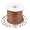 Craftdady 80 Yards/Roll 1 mm Round Waxed Polyester Cord, Saddle Brown view 1