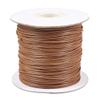 Craftdady 80 Yards/Roll 1 mm Round Waxed Polyester Cord, Saddle Brown view 2