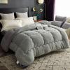 SHUOJIA Winter Quilt, Lamb Fleece/Cashmere, Gray, 180 x 210 cm, 3 kg view 1