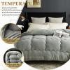 SHUOJIA Winter Quilt, Lamb Fleece/Cashmere, Gray, 180 x 210 cm, 3 kg view 3