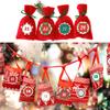 Naler 4 x 24 Advent Calendar Number Stickers 1–24, Round Christmas Stickers for Crafts and Decorating, 4 cm view 4