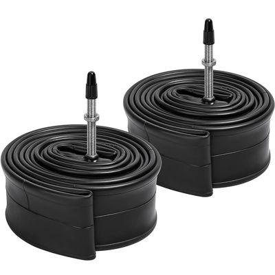 YunSCM 2-Pack 27.5-Inch Inner Tubes, 57/62-584, 27.5 x 2.125–2.40, FV48 mm Valve