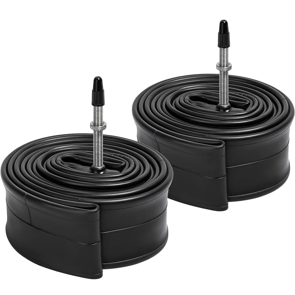 YunSCM 2-Pack 27.5-Inch Inner Tubes, 57/62-584, 27.5 x 2.125–2.40, FV48 mm Valve