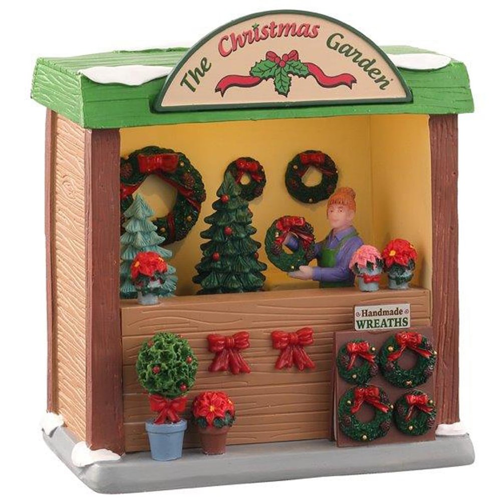 LEMAX Illuminated Christmas Scene, The Christmas Garden – Build Your Own Christmas Village