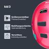 uvex Kid 3 Kids' Bike Helmet, Pink Flower, 51–55 cm view 2