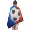 linomo Soccer Ball Galaxy Bath Towel, Absorbent Quick-Dry Towel view 2