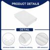 MENGH Privacy Screen 145 x 600 cm, Balcony Wind and UV Protection, with Eyelets, Nylon Cable Ties and Cord, White view 3