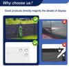 MENGH Privacy Screen 145 x 600 cm, Balcony Wind and UV Protection, with Eyelets, Nylon Cable Ties and Cord, White view 4