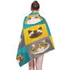 linomo Cat Face Bath Towel, 160 x 80 cm view 2
