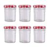 Cabilock 6-Piece Clear Glass Food Storage Jars with Lids view 1