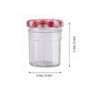 Cabilock 6-Piece Clear Glass Food Storage Jars with Lids view 2