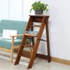 5-Step Folding Wooden Step Ladder, Black view 4