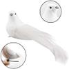 UWIOFF 12-Piece Artificial White Dove Birds view 4