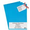 NatNip A5 Printer Paper, Light Blue, 160 g/m², 40 Sheets view 1