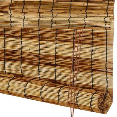 LMM Handmade Bamboo Reed Roll-Up Curtain with 15 cm Header, 60 x 180 cm, Color A