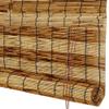 LMM Handmade Bamboo Reed Roll-Up Curtain with 15 cm Header, 60 x 180 cm, Color A view 1