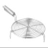Roti Jali Roti Grill, Stainless Steel, Round, with Tube Handle, 9 in view 2