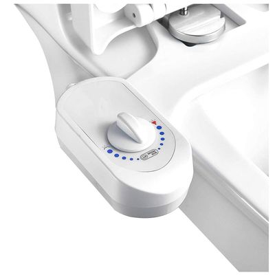 MSQL Non-Electric Bidet Toilet Seat Attachment, Self-Cleaning Dual Nozzle, Feminine Wash, White, EU