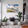 BilderKing Breathtaking North Sea Canvas Wall Art, 110 x 50 cm – Clouds over the Wadden Sea view 3