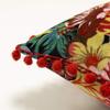 Paoletti Cushion with Polyester Filling, Black/Ruby, 50 x 50 cm (20 x 20 in) view 3