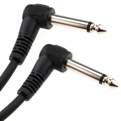 kenable 6.35 mm 90-Degree Right-Angle Mono Guitar Audio Cable, 6 m