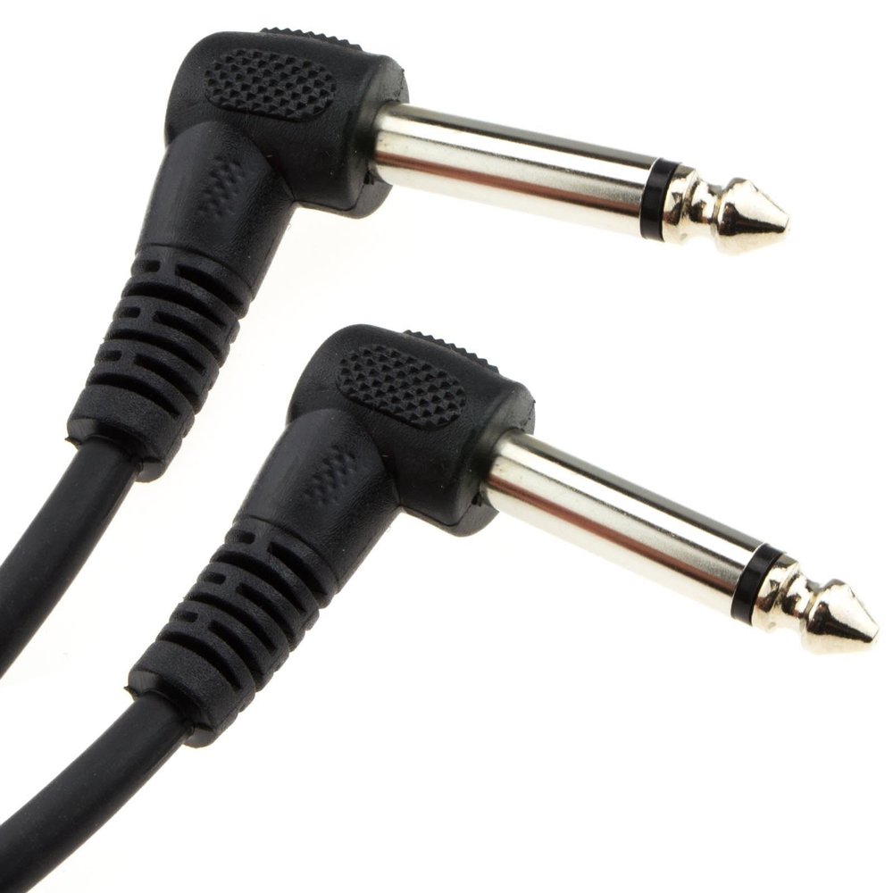 kenable 6.35 mm 90-Degree Right-Angle Mono Guitar Audio Cable, 6 m