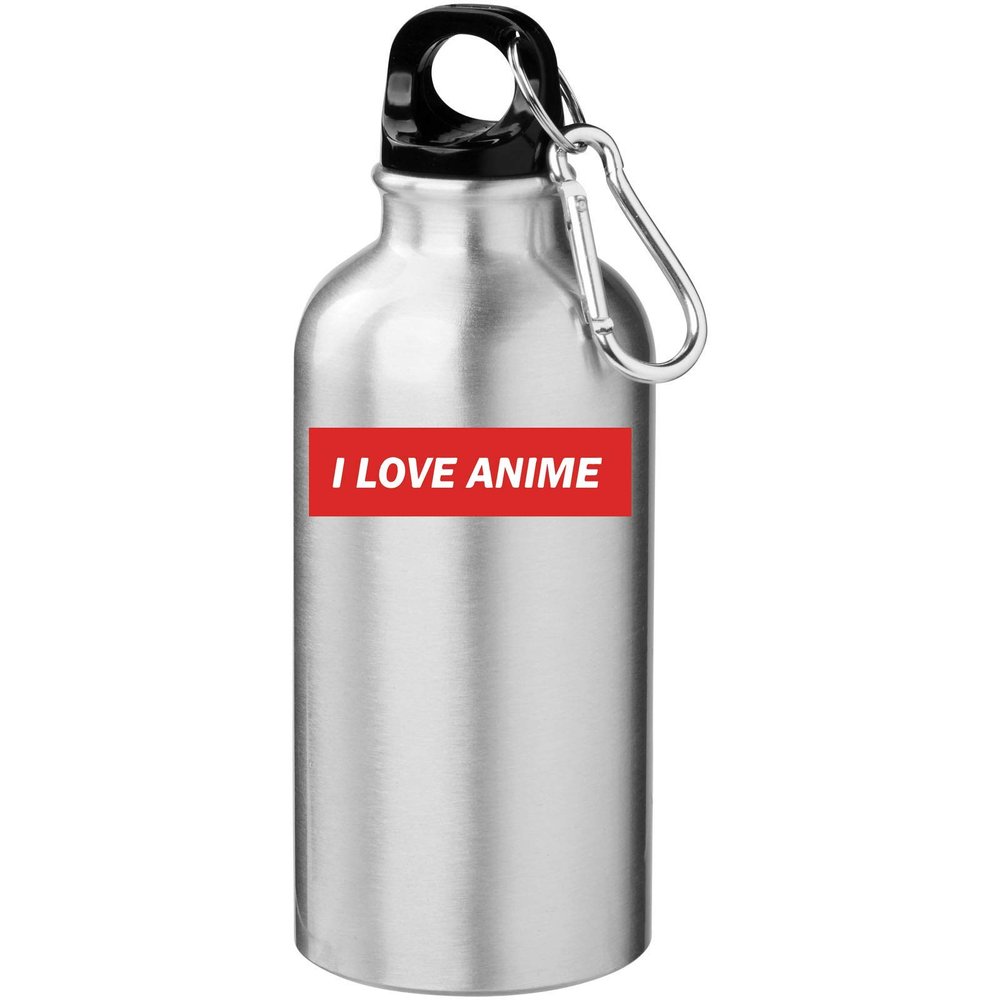 I Love Anime Slogan Graphic Tourist Water Bottle