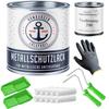 Matte Metal-Protective Paint, Sulfur Yellow RAL 1016, with Painting Set (X300) and 1 L Thinner — Hamburger Lack-Profi (20 L) view 1
