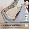 Bodhi Grip Yoga Towel | Non-Slip Microfiber Towel | Hot Yoga Towel | Night Blue/Dusty Moon view 2