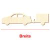 Wooden Car V7 with Tarpaulin Trailer, 25 cm view 3