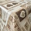 Mambo Design PVC Tablecloth Arabica Beige/Brown, Washable Oilcloth, 130 x 260 cm view 2