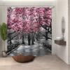 Chickwin Chickw1 3D Flower Forest Shower Curtain, Pink, 180 x 180 cm view 1