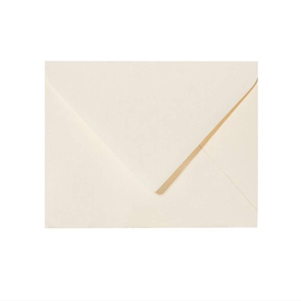 Paper24 75 DIN C6 Envelopes, 114 x 162 mm, Gummed, Delicate Cream