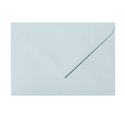 50 Light Blue C6 Envelopes, 4.5 x 6.4 in (114 x 162 mm), Windowless, Gummed