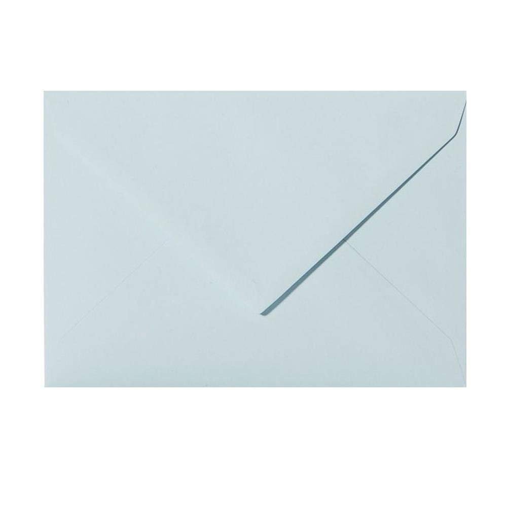 50 Light Blue C6 Envelopes, 4.5 x 6.4 in (114 x 162 mm), Windowless, Gummed