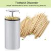 cigemay Hygienic Toothpick Dispenser, Automatic Fully Enclosed Toothpick Box for Home, Restaurants, and Bars view 2