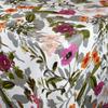 KEVKUS Oilcloth Tablecloth by the Meter M19263, Meadow Flowers, White/Gray, Oval 140 × 280 cm view 1