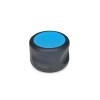 ELESA Knob, Blue Cover Cap, 12 mm Hub Groove view 1