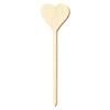 Wooden Heart Flower Stake, 25 cm view 1
