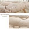 Padded Chair Cushion for Garden and Dining Chairs, Coffee, 50 x 50 cm view 3