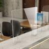 HUOQILIN Acrylic Sneeze Guard with Pass-Through, 60 x 60 cm view 3