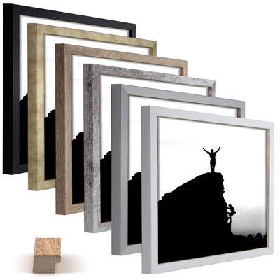myposterframe Cambria Frame 50 x 25 cm, Black, with 1 mm Clear Acrylic Glazing