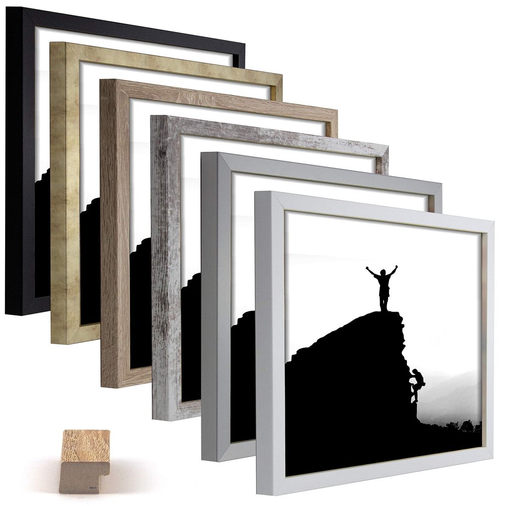 myposterframe Cambria Frame 50 x 25 cm, Black, with 1 mm Clear Acrylic Glazing