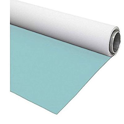 Fondart Double-Sided Vinyl Photo Backdrop, Light Blue/White, 160 x 505 cm