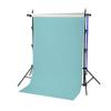 Fondart Double-Sided Vinyl Photo Backdrop, Light Blue/White, 160 x 505 cm view 2
