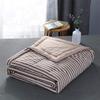 WWYL Cool Summer Quilt, Spring/Fall/Winter Comforter, Polyester Fiber, Anti-Allergy, Pink Stripes, 100 x 150 cm, 0.5 kg view 2