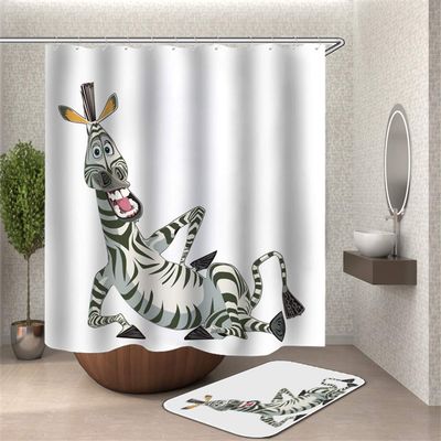 Chickwin Chickw1 Zebra Shower Curtain, 180 x 180 cm