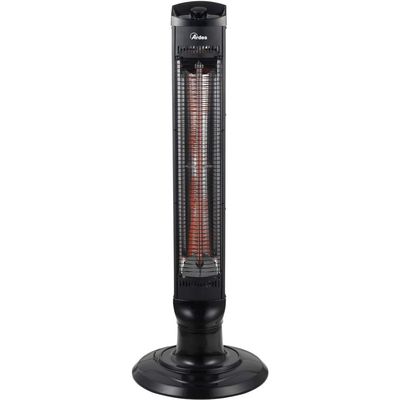 Ardes CAIO Tower Heater with Carbon Fiber Lamp, 2 Power Levels (400/1000 W), Automatic Oscillation, Metal Structure and Tip-Over Safety System